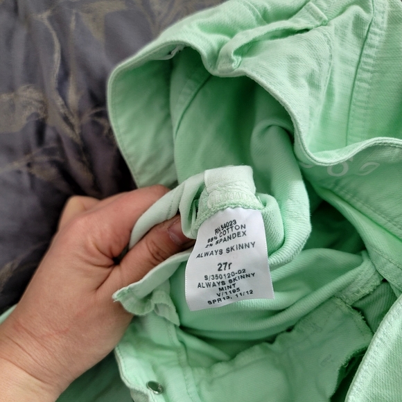 GAP always skinny jeans in mint - Picture 5 of 7